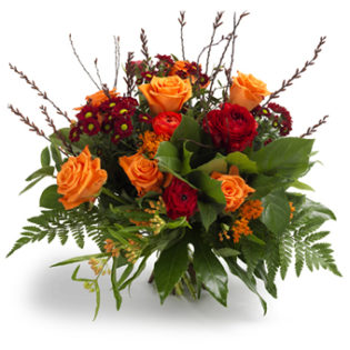 boeket oranje bloemen groot