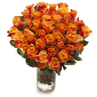 bos oranje rozen groot