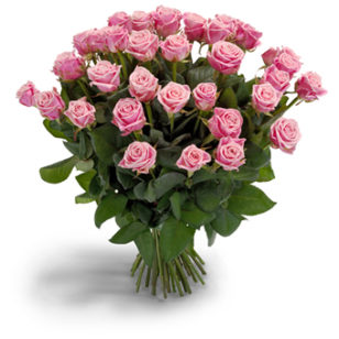 Bos roze rozen extra groot