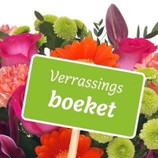 Verrassingsboeket seizoensbloemen gemengd