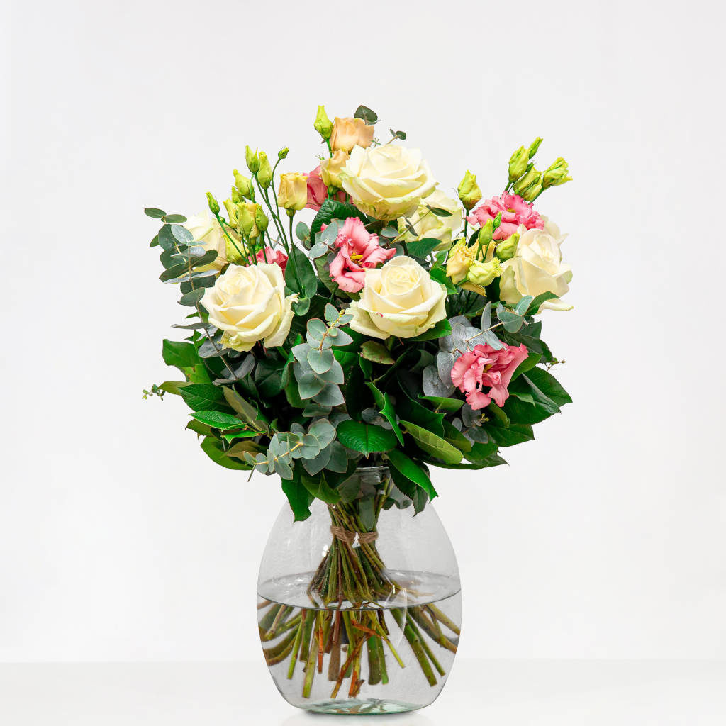 Veldboeket Rozen Pastel